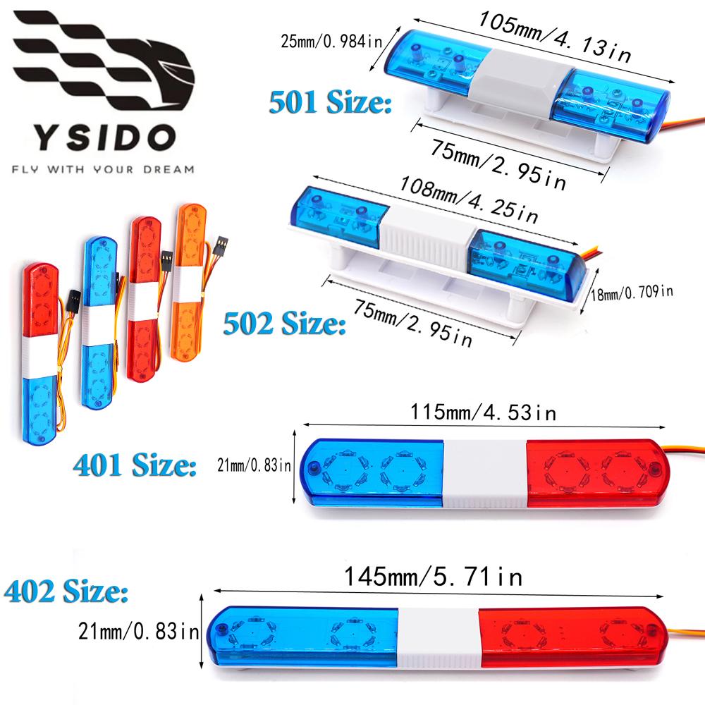 105/108/115/145mm Multi-function Flashing LED Police RC Car Light Bar for RC Car HSP Kyosho Traxxas Tamiya SCANIA Axial SCX10
