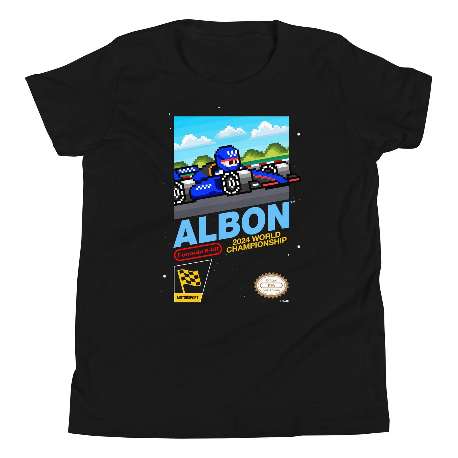 

Alex Albon Williams Sargeant 2024 Formula 1 F1 8-bit Youth Kid Child T-Shirt S