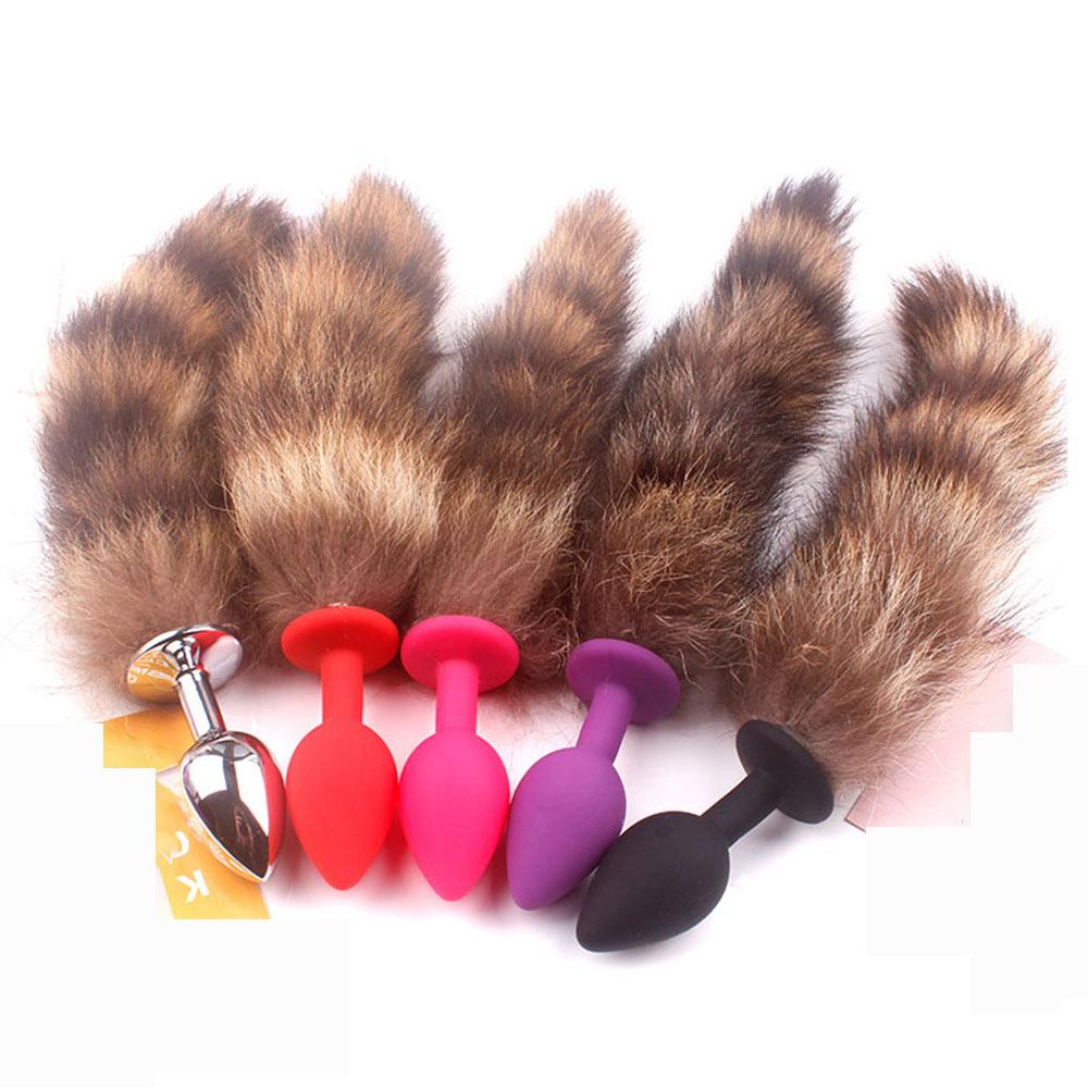 Furry Beginner Butt Plug Fox Tail Explore Ass Doggy Play Tiny Steel Anal Teaser Comfort Sex Toy Women Stimulate Costume Cosplay