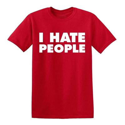 I HATE PEOPLE - FUNNY SLOGAN Mens T-Shirt