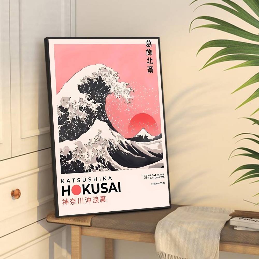 Hokusai Ohara Koson Japanese Art Whitepaper Poster Waterproof Paper Sticker Coffee House Bar Aesthetic Art Wall Painting