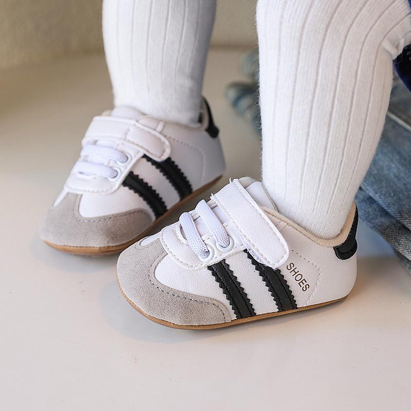 Rutschfeste Lauflernschuhe für Frühling & Herbst: Weiche, atmungsaktive Unisex-Sportschuhe für Kleinkinder (1-12 Monate)