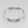 TIFFANY&Co. Milgrain To Gathered Ring 0.2" Band Pt950Platinum #9.9(US Size) 7.5g Mens Used