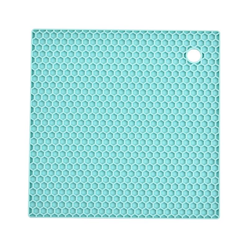 Sottobicchiere Quadrato Antiscivolo in Silicone: Sottopentola e Sottobicchiere Ispessiti Resistenti al Calore per Tavola da Pranzo.