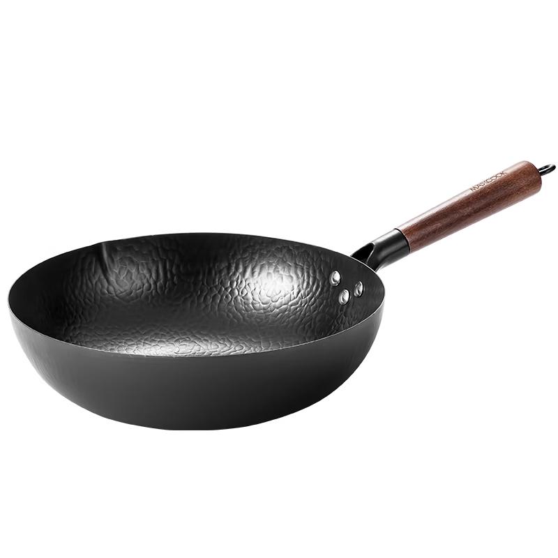 MAXCOOK 32cm Fine Iron Wok