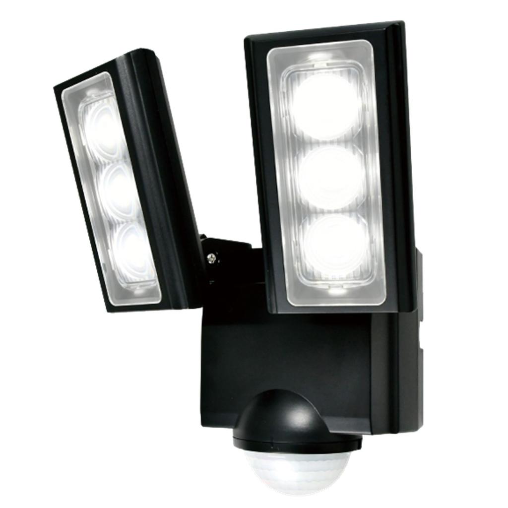 ELPA Battery-Operated Sensor Light, 2 Lights (White LED/Waterproof), Outdoor, Sensor Foot Light (ESL-312DC)