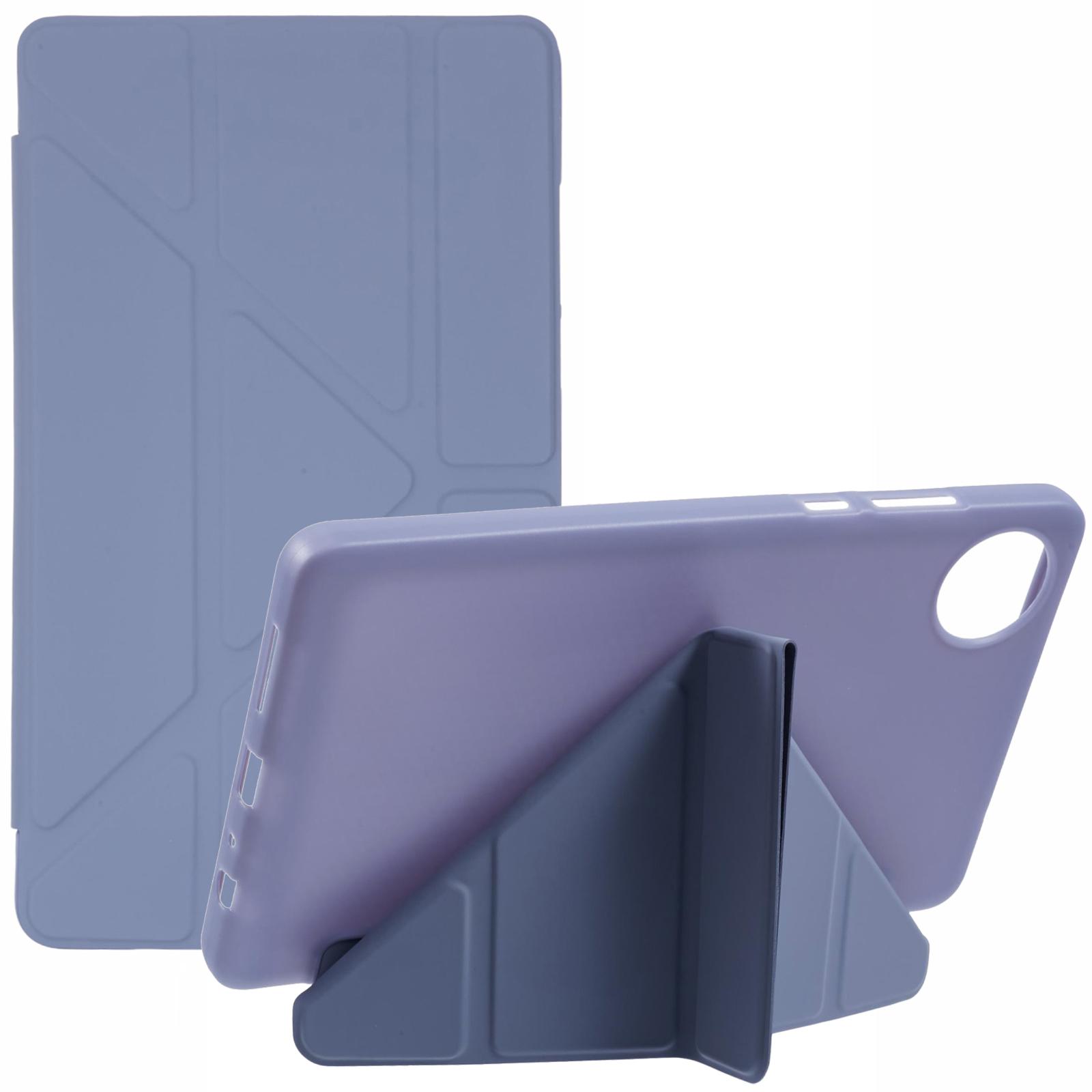 

For Xiaomi Redmi Pad SE 4G 8.7 inch Case PU Leather+Silicone Origami Stand Protective Cover Lavender Purple