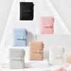 Multi-function Vintage Women's Purse PU Leather Solid Color Leather Purse Folding Design Large Capacity Short Wallet for Women