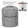 Round Pressure Cooker Dust Cover Protective Cover With Pocket Kitchen Appliances AccessoriesGray 38x38.7cm