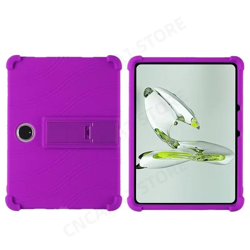 Para One Plus OnePlus Pad 2 Pro (2024) Funda de Silicona Suave para Tablet PC de 12.1" con Soporte Trasero Protector Resistente a Golpes Suave