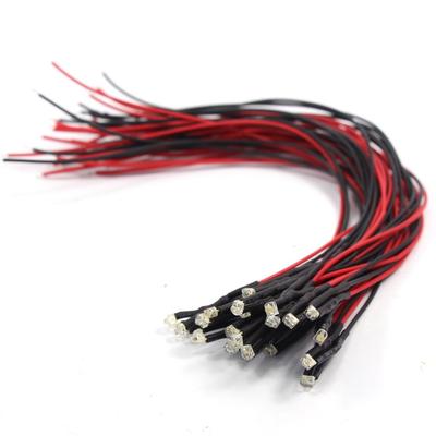 White Chip LEDs with Wiring and Resistors for Diorama Model and More 20-Pack 1.8mm Lighting, Trains, Railways, Buildings,