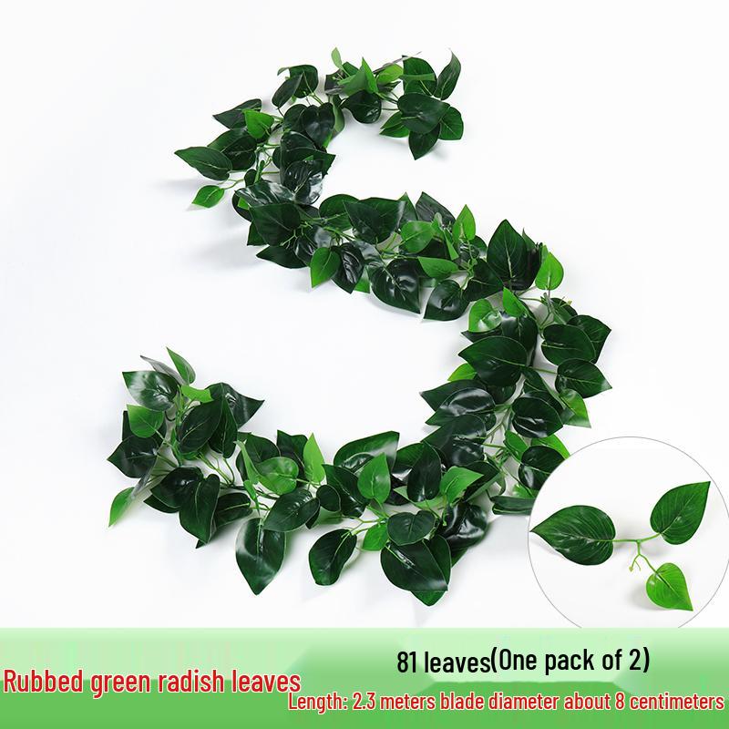 Rattan Vine Decorative Fake Leaves for Ceiling and Pipe Covering