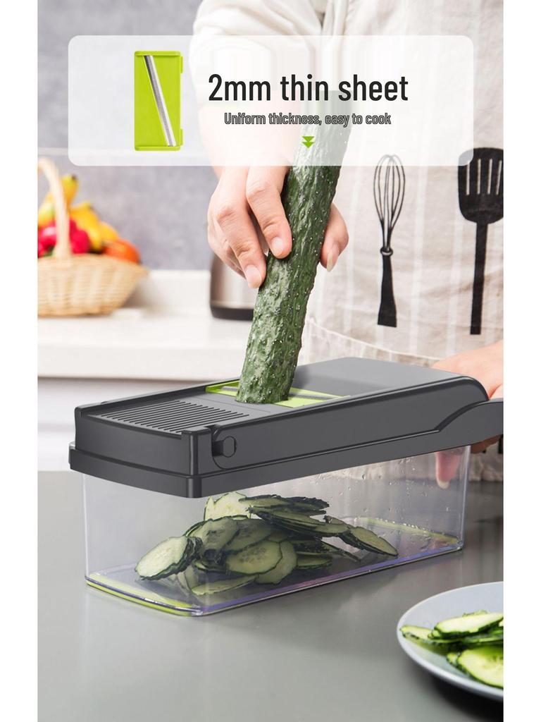 Multifunctional Veggie Cutter & Peeler: Potato, Carrot, and Vegetable Slicer, Dicer, Grater.