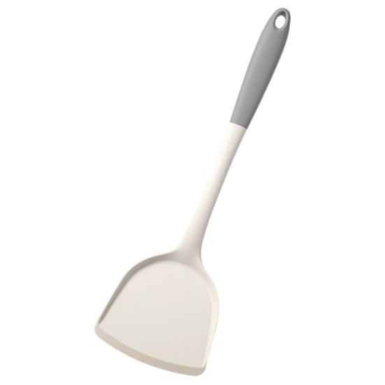 High Temperature Resistant Cooking Spoon Anti-Slip Handle Food Grade Silicone Non-Scratch Pot Protecting Spatula Soup Spoon Colander