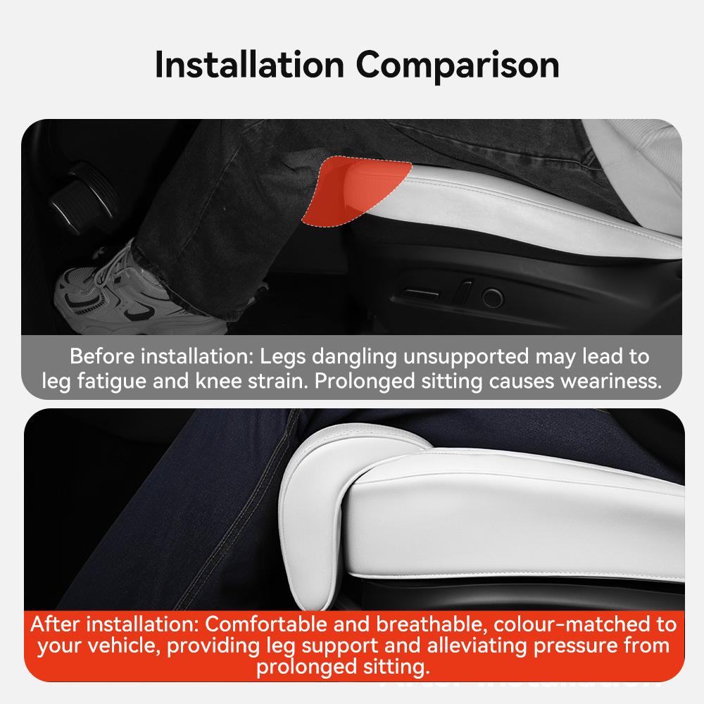YZ For Tesla Model Y Juniper Model 3 Highland Leg Support Extension Seat Cover Memory Foam Extender Cushion Interior Accessories