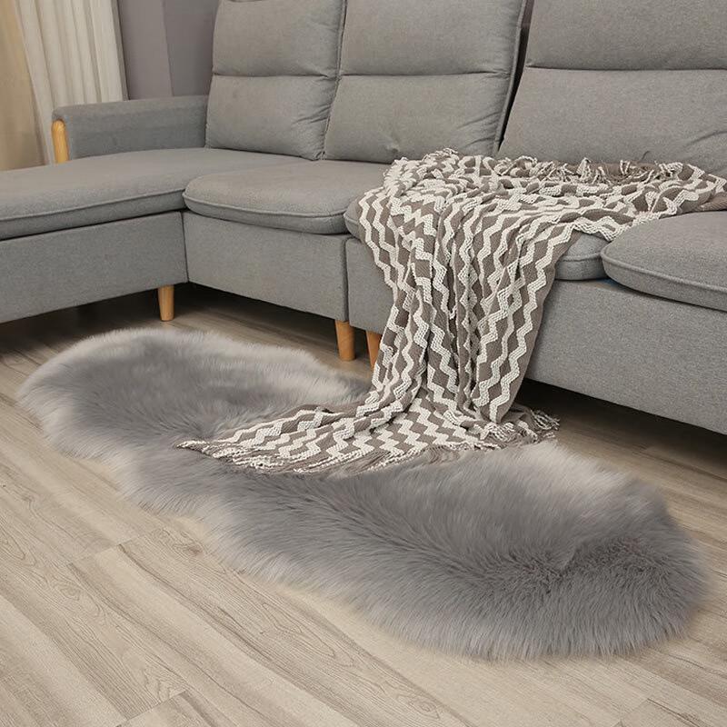 Nordic Faux Sheepskin Plush Area Rug