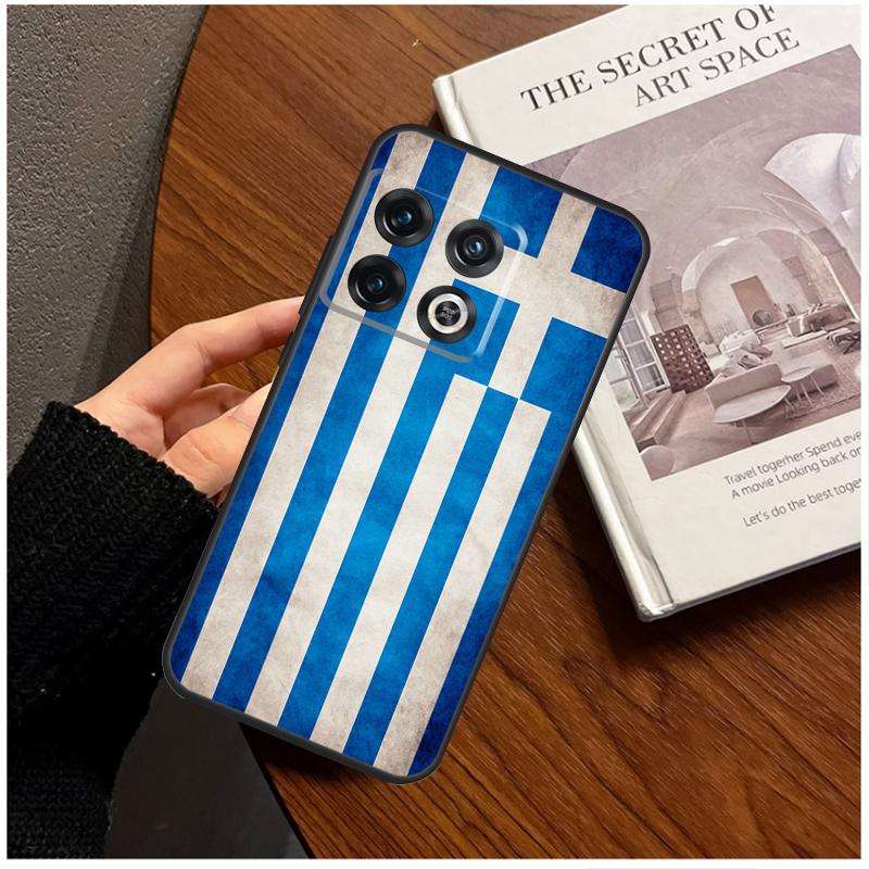 Greece Greek Flag Case For OnePlus 8 9 10 Pro 11 12 9R 10T 10R 12R OnePlus Nord 3 CE 2 Lite CE4 N10 N20 Cover