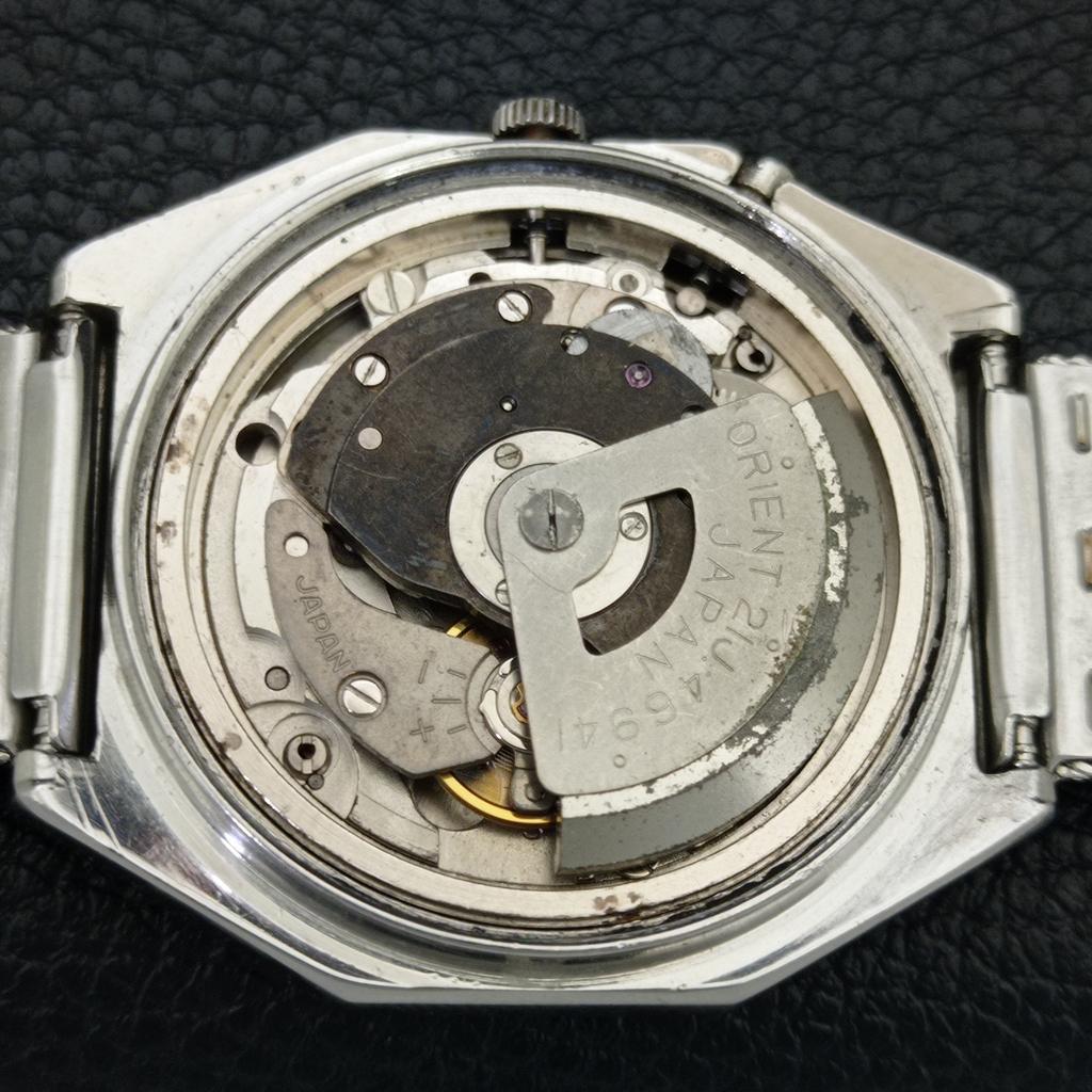 JAPAN VINTAGE ORIENT CRYSTAL AUTOMATIC 46941 MENS ORIGINAL DIAL WATCH a704948-1