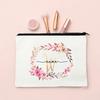 Initial Makeup Bag Personalized Bride Makeup Box Decorative Gift Female Organizer Travel Toilet Wash Wallet