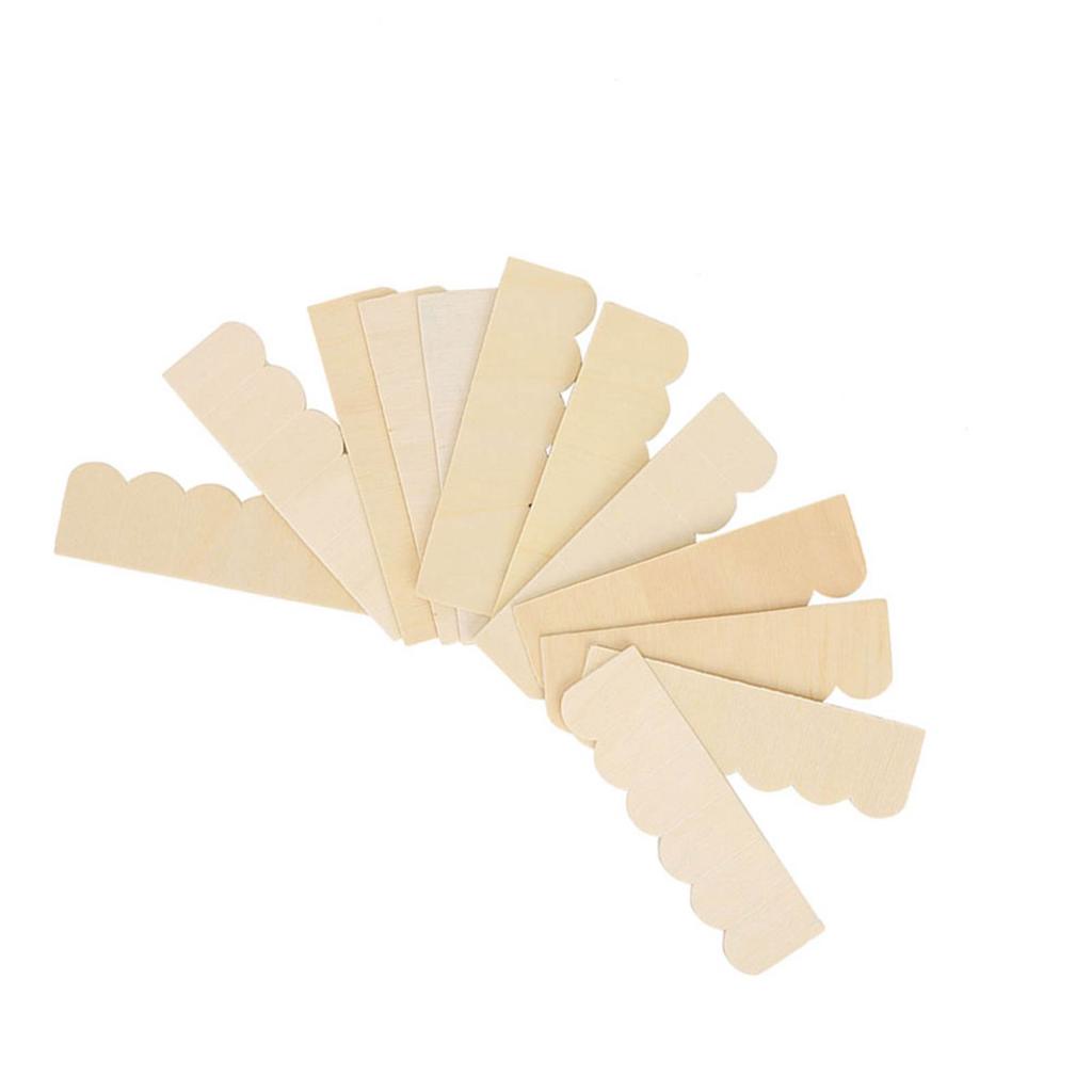   1Celsius12 Dollhouse Accessories   Wood Decoration Roof Tile Building Model Accessory