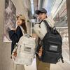 Zaino1011 doppia tracolla borsa per nuovo studente semplice grande capacità versatile stile college giapponese e coreano zaino leggero riduzione del carico
