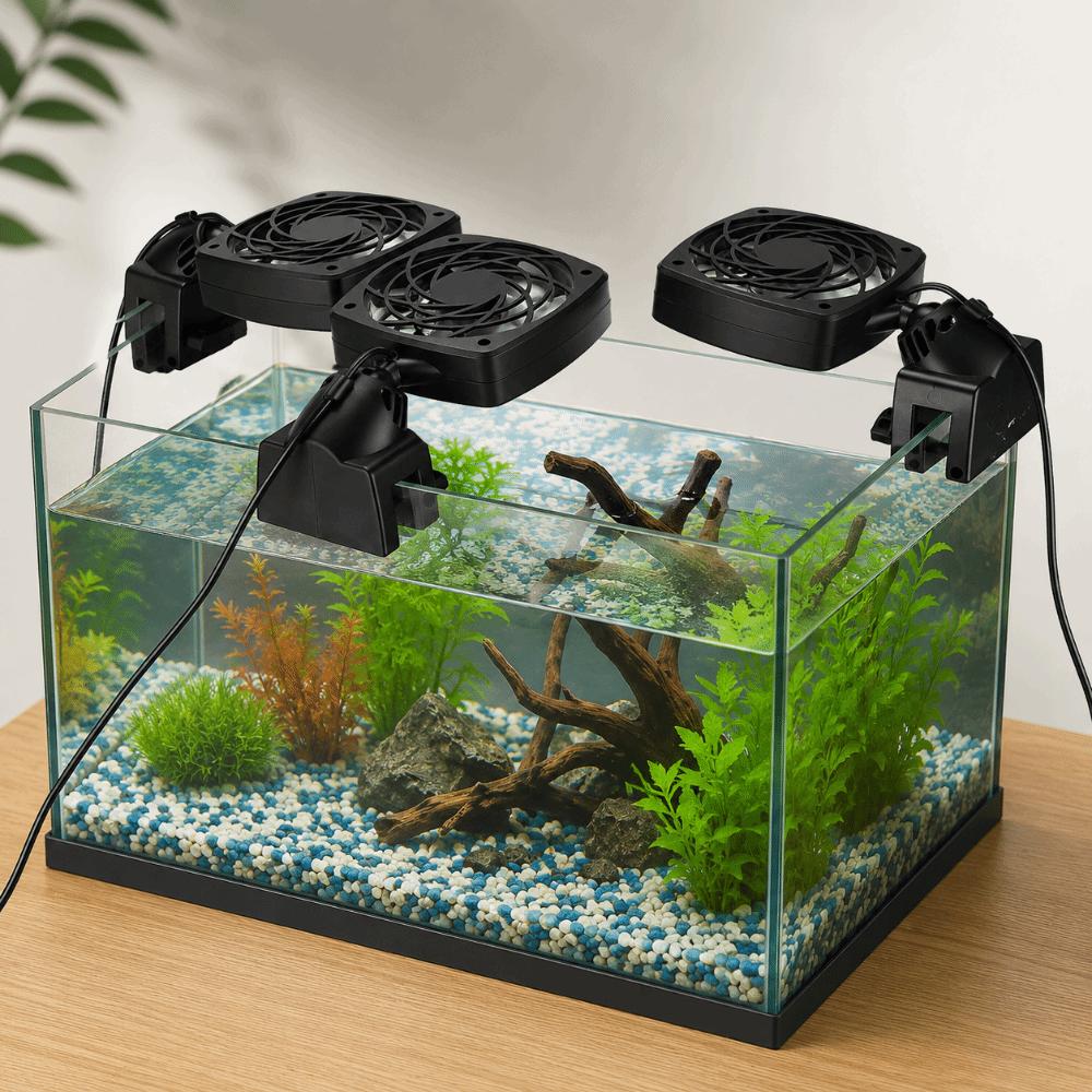 Single Head Aquarium Chiller Fan Adjustable Angle Aquarium External Fan  Fishbowl