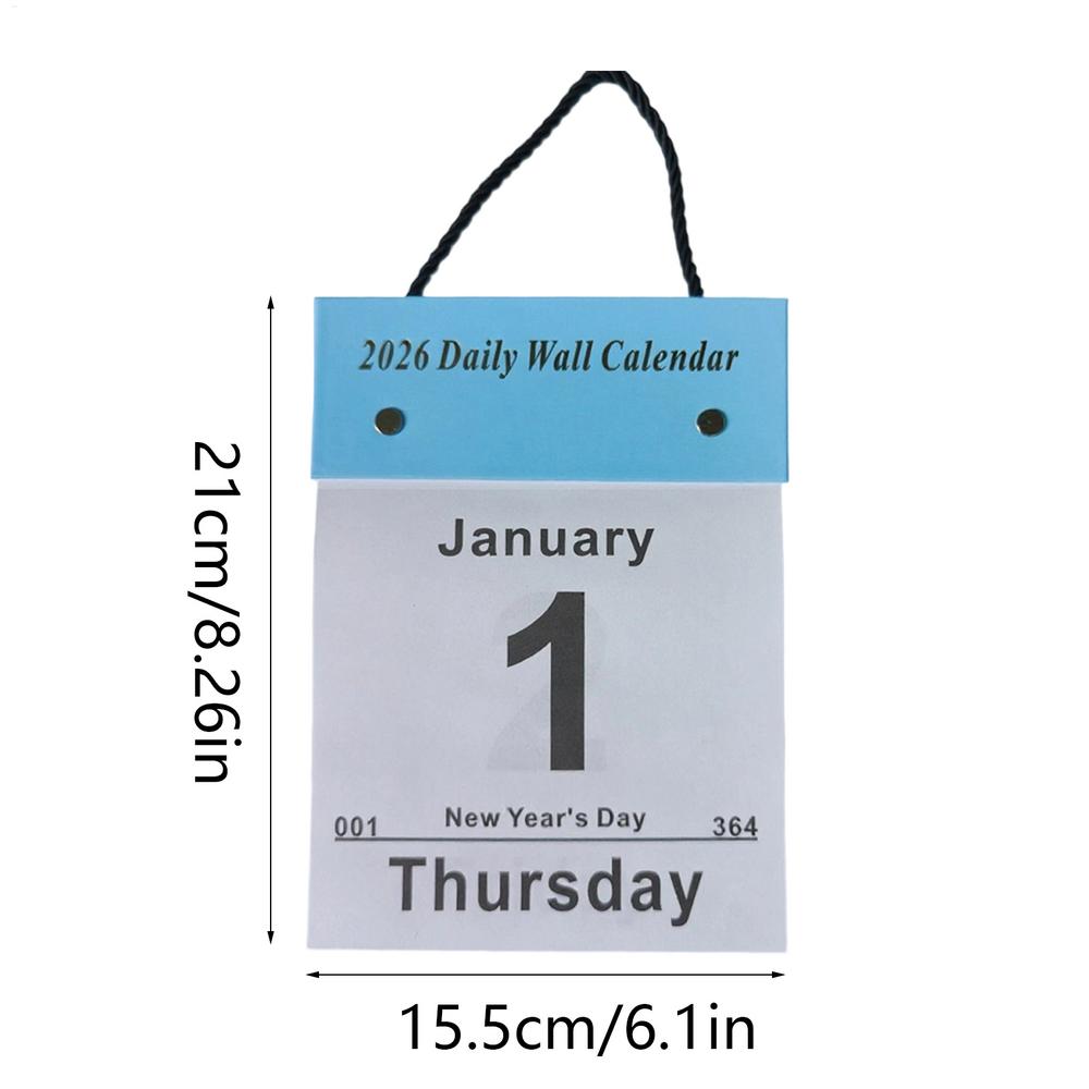 

2026 Daily Tear-Off Wall Calendar, Year-Long Schedule Planner for School, Office, Bedroom & Dorm Room 6*8 inches