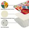 1Pcs Anti Fatigue Kitchen Rugs Spring Print Waterproof Non-Slip Thick Cushioned Kitchen Mat Heavy Duty Comfort Standing Mat for Kitchen