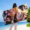 Demon Slayer Cartoon Beach Towel Cute Kawaii Room Decor Bath Girls Children Hand Towels For Bathroom Shower