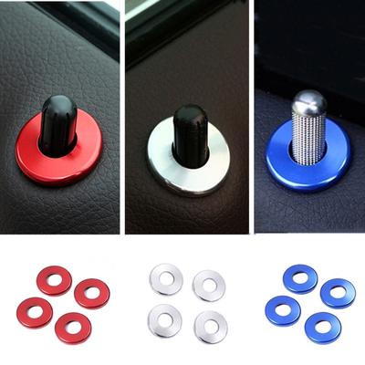 Car Door Bolt Lock Pin Base Decorative Ring Sticker Fit For Mercedes Benz  C W205 C63 E W213 GLC X253 Coupe C292 Amg Accessories