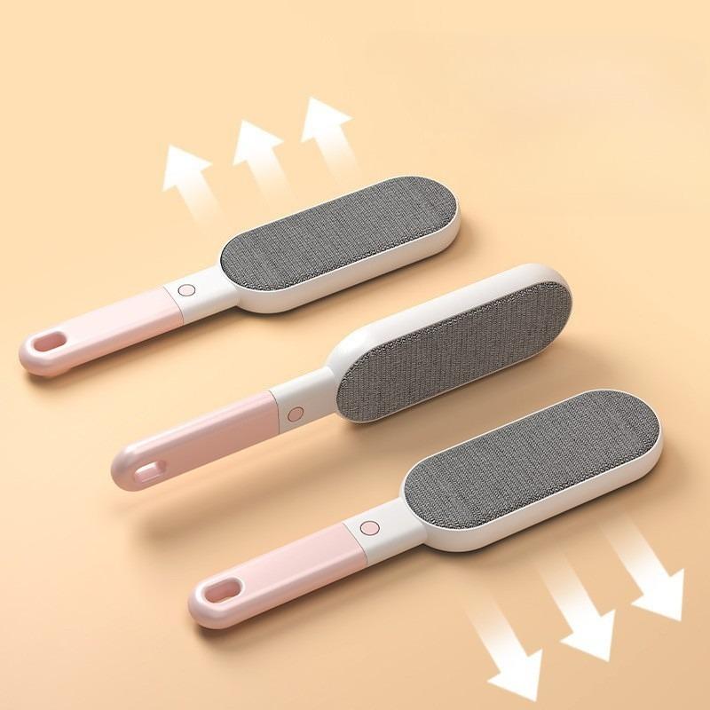 Double-sided Pet Hair Removal Brush Reusable Lint Brush Manual Fluff Remover Clothes Fuzz Fabric Shaver Carpet Clothes Brush