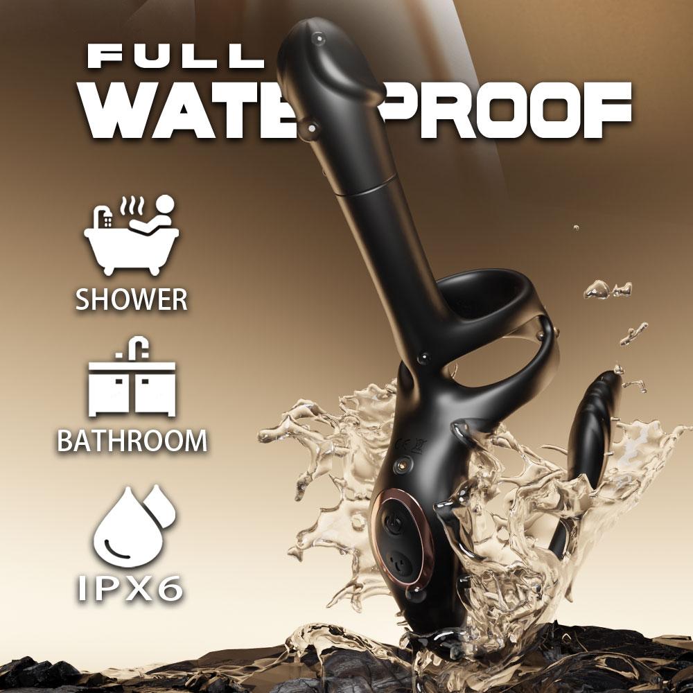 2 In 1 Male Prostate Massager Vibrator Anal Plug Cobra Penis Ring Ass Plug Vibrator Erotic Toy Male Masturbator