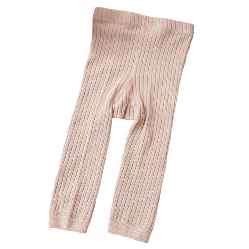 

Kids Tights Comfortable Girls Leggings Soft & Breathable Nine Points Bottoming Pants for Children Aged 3 to 12 Years L рожевий