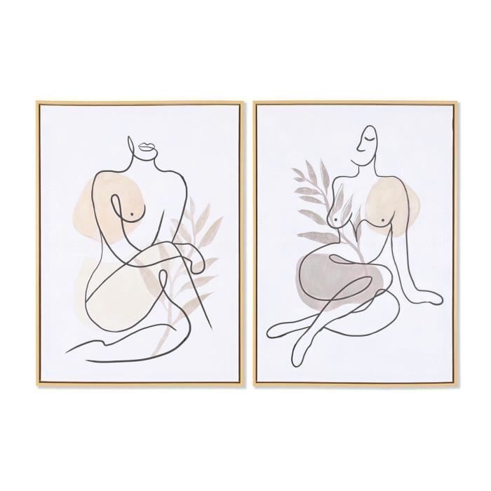 Cadre 50 X 3,5 X 70 Cm Abstrait Scandinave (2 Unités)