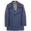 ICHORAI 14FW0C-C002 Navy Wool Double Coat coat 44 NavyUsed