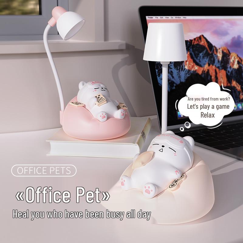 Cute Cat Night Light: Adjustable Soft Glow for Baby Feeding & Eye Protection