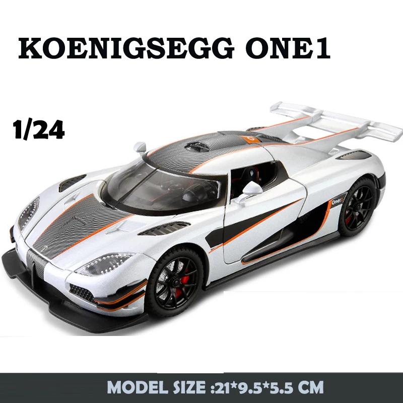 Diecast 1:24 One1 Sport Car Model Imitation Alloy Casting Metal Children's Toy Vehicles Collective Home Decor Gifts
