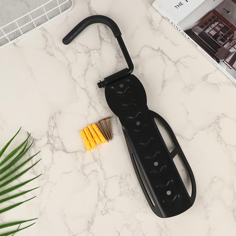 1Pcs Bike Stand Wall Mount Bicycle Holder Mountain Bike Rack Stands Storage Hanger Hook Mounted Rack Stand Steel Black