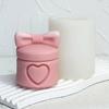 Silikon Stearinlysformer DIY Gaveeske Former Hjerteboksformet Slitesterkt Silikonmateriale Leireformer til Valentinsdagen