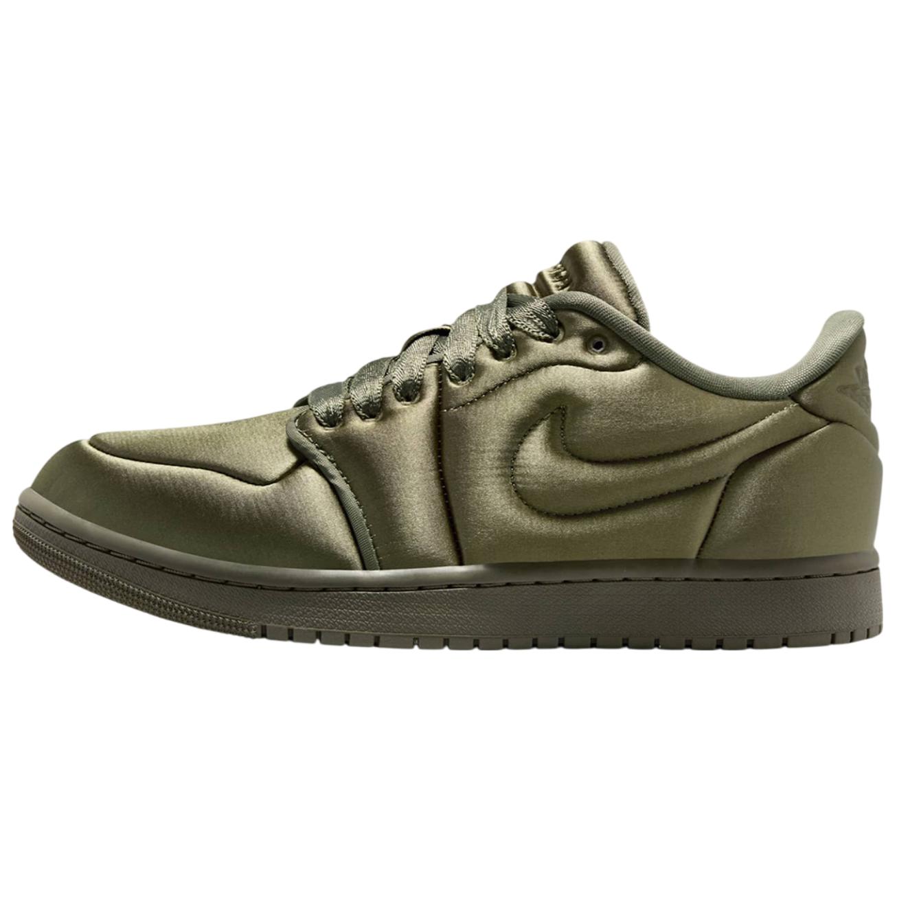 

Air Jordan 1 Low Method of Make Satin Medium Olive Женские кроссовки Зеленые HF3969-201 35.5