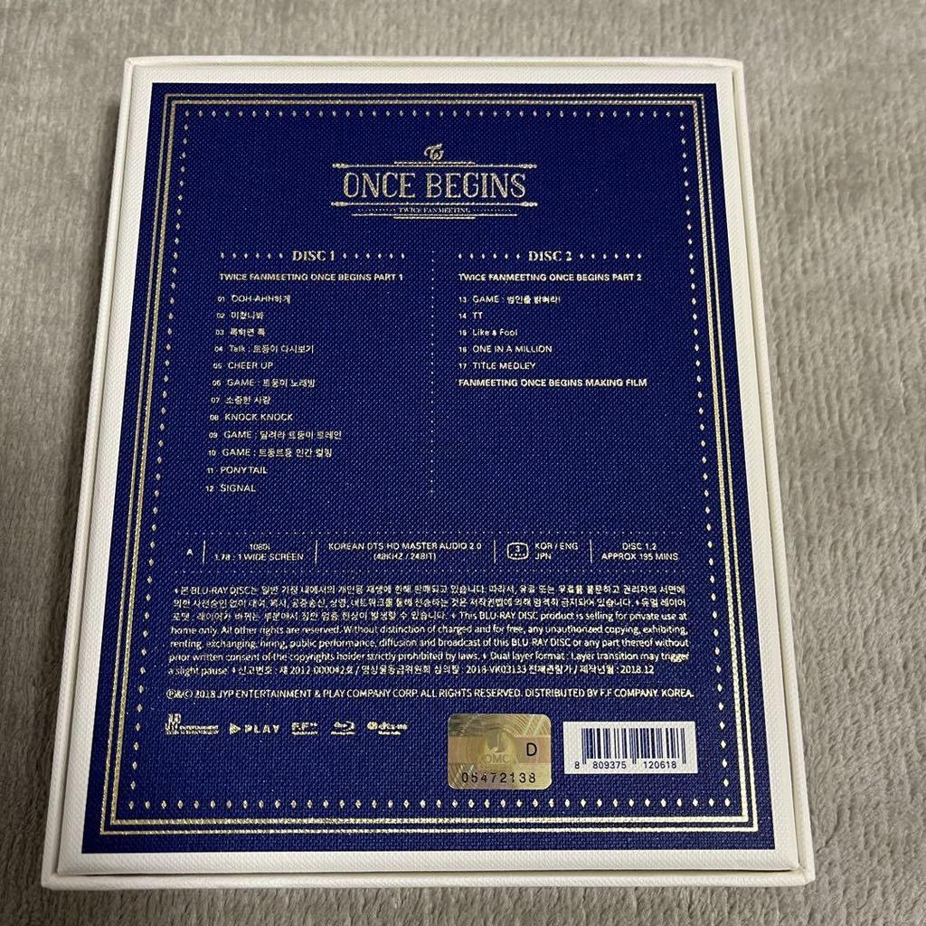 [USED] TWICE Fanmeeting Once Begins Blu-ray