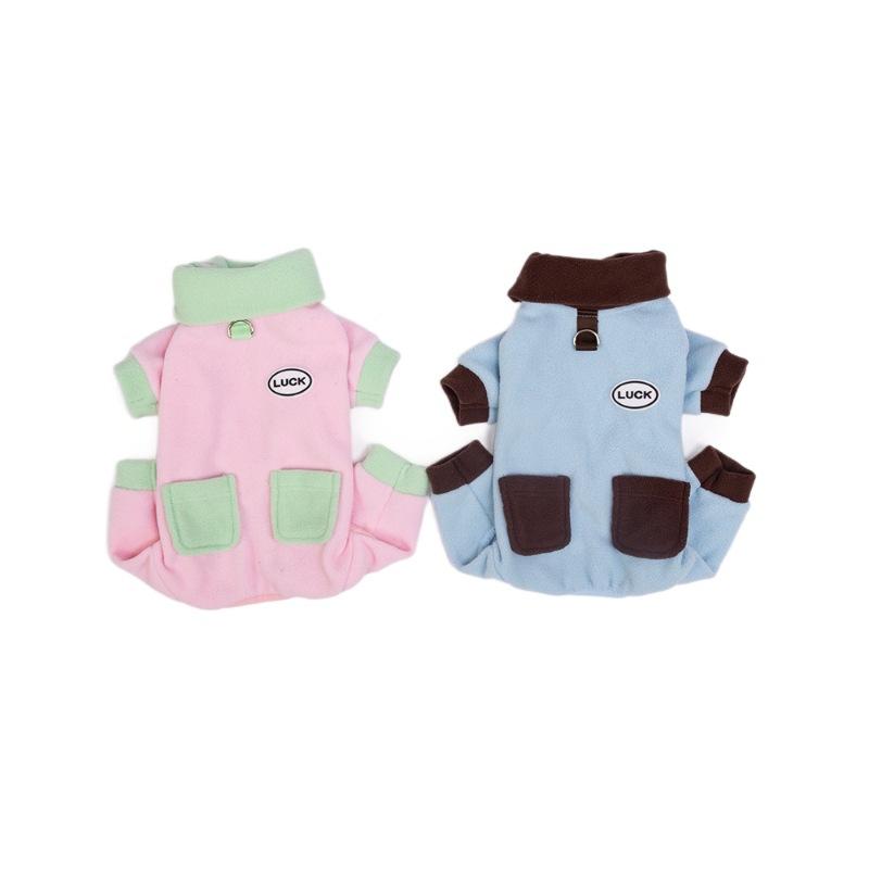 Winter and autumn pet clothing with fleece insulation - four-legged clothes for dogs