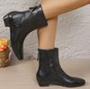 Autumn Vintage Slimming Women Ankle Boots Ladies Concise Low Heel Short Botas Zapatos De Mujerr Gothic Boot Botines Para Mujeres