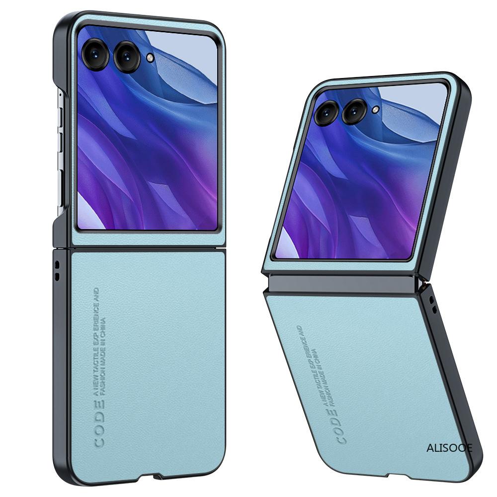 Pentru Motorola Razr 60 Ultra Razr 50 Huse Textură Fibră PU-Piele Husă pentru Motorola Moto Razr Ultra 2025 2024 Fundă Capă