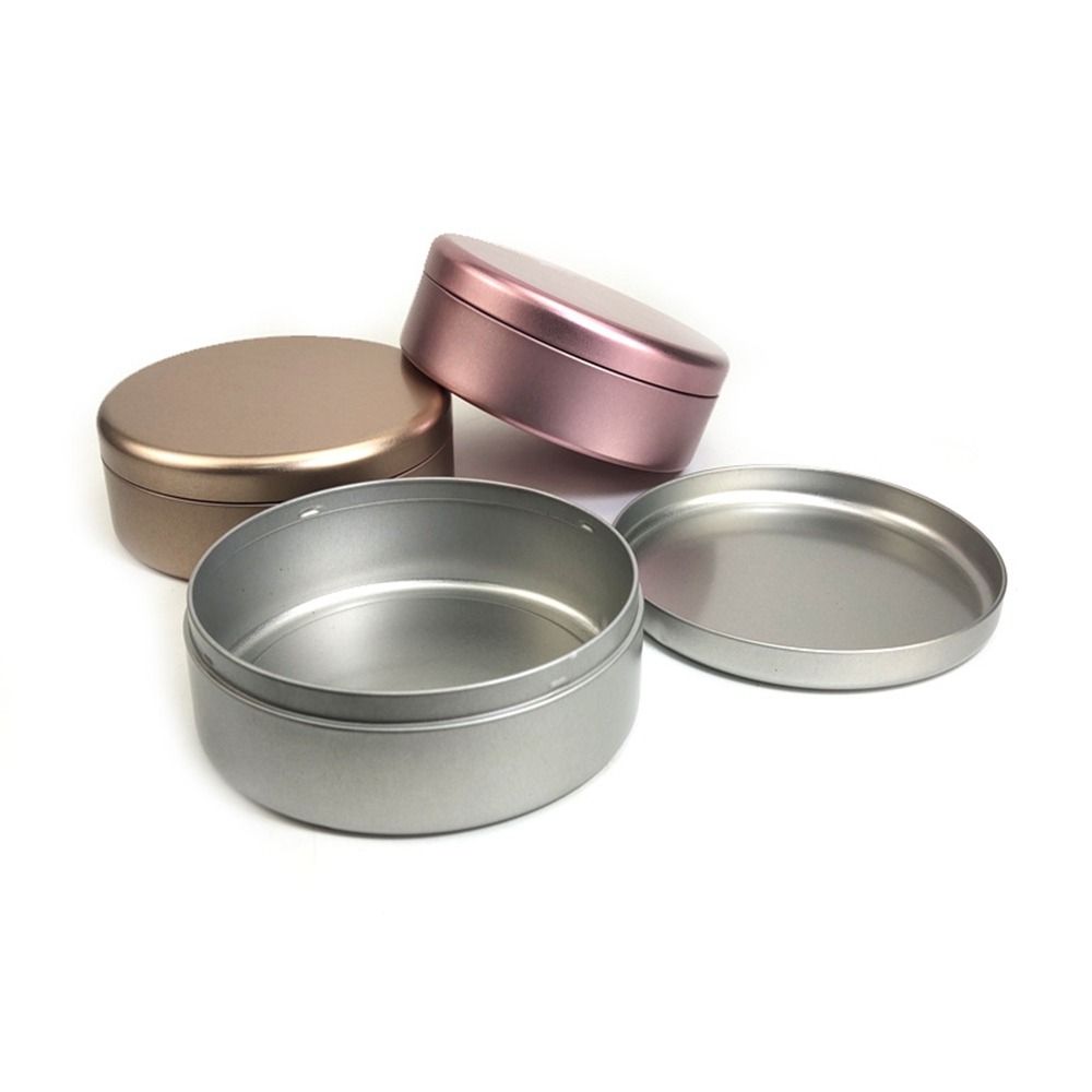 3Pcs Tinplate Cookie Storage Boxes Round Candy Biscuit Packaging Box Durable Tea Cake Tin  Gifts