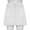 European & American Style Low-Waist Slim Hip Skirt - Autumn Solid Color