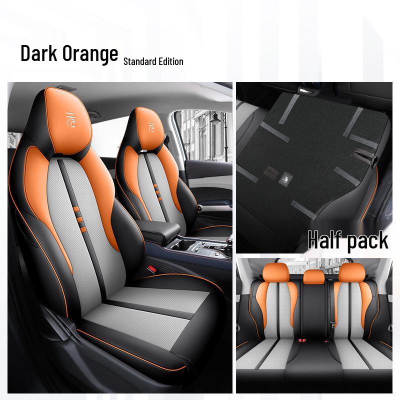 BYD Yuan Plus Universal Car Seat Cover - Four Seasons Breathable Leather Full Surround Cushion