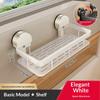 AOBT No-Drill Kitchen Sink Storage Rack Suction Cup Cloth Draining Rack Multifunctional Wall-Mounted Sink Shelf Utensils Dishes