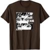 Manga Girl Eyes Panel Art Tshirt Graphic Tee Cool Japanese Text Print Casual Crew Neck Top