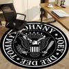 1PC The Ramones Office Round Area Rug, Indoor Mat Suitable For Office, Under Office Chairs Bedroom Living Room Home Decor DT1212086
